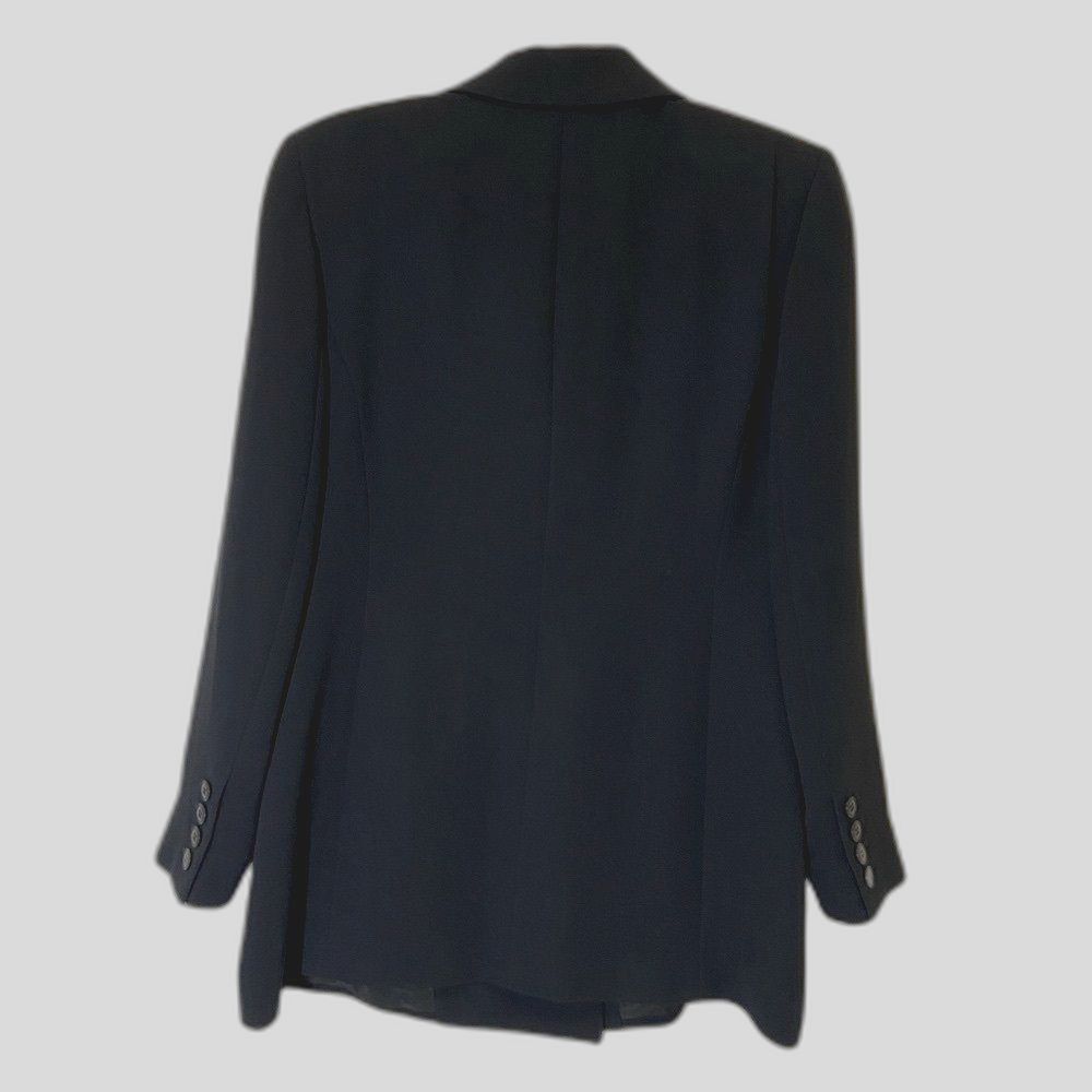 Emanuel Ungaro - Black Double Breasted Blazer - Women's size 8P - Picture 2 of 8